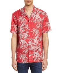 French Connection Bamboo Print Camp Shirt