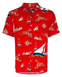 Polo Ralph Lauren Boat Print Short Sleeve Shirt