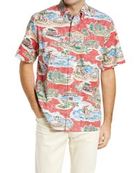 Reyn Spooner Classic Fit Hawaii Christmas 21 Short Sleeve Shirt