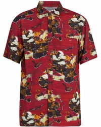 Lanvin Dinosaur Print Hawaiian Shirt