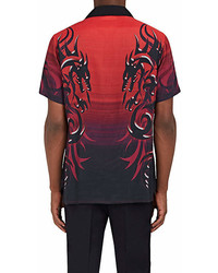 Lanvin Dragon Print Bowling Shirt