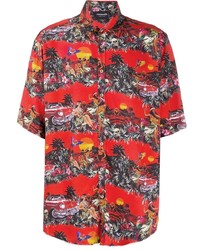 Mauna Kea Embroidered Gradient Short Sleeve Shirt
