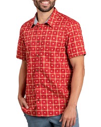Toad&Co Fletch Short Sleeve Organic Cotton Button Up Shirt