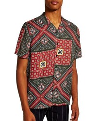Topman Geometric Classic Fit Shirt
