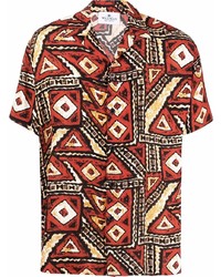 Waxman Brothers Graphic Print Short Sleeved Shirt