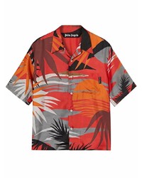 Palm Angels Hawaii Bowling Shirt Multicolor Off Whi