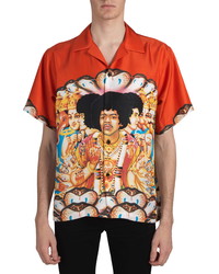 Amiri Jimi Hendrix Graphic Silk Shirt