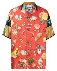 J. Logan Home Mix Print Short Sleeve Shirt