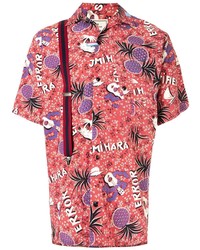 Maison Mihara Yasuhiro Pineapple Print Short Sleeved Shirt