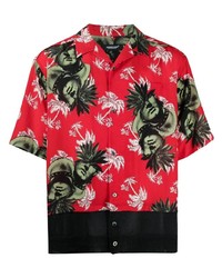 UNDERCOVE R Hawaiian Collage Print Shirt