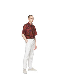 Tiger of Sweden Red And Burgundy Farson Shirt