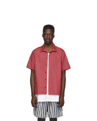 Solid and Striped Red And Purple Squiggle The Cabana Shirt