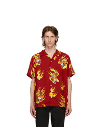 Wacko Maria Red Tim Lehi Hawaiian Short Sleeve Shirt