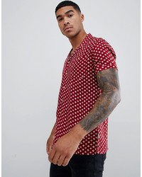 Soul Star Short Sleeve Patterned Shirt With Revere Collar