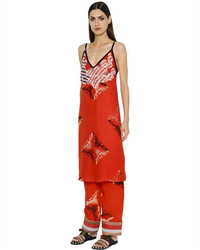 Sanchita Embroidered Printed Silk Georgette Dress