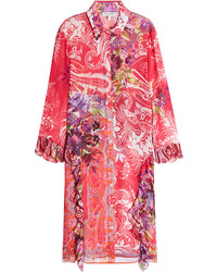 Etro Printed Silk Chiffon Dress