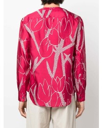 Giorgio Armani Abstract Print Silk Shirt