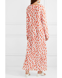 Marni Printed Silk Tte Maxi Dress