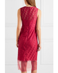 Akris Embroidered Tulle And Silk Dress