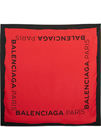 Balenciaga Printed Silk Twill Scarf