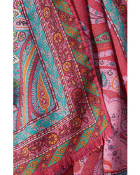 Etro Printed Wool Scarf With Silk