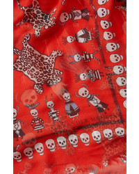 Alexander McQueen Voodoo Skull Print Scarf