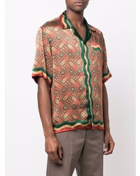 Casablanca Short Sleeved Silk Shirt
