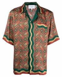 Casablanca Short Sleeved Silk Shirt
