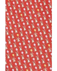 Salvatore Ferragamo Bunny Print Silk Tie