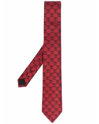 Moschino Monogram Pattern Silk Tie