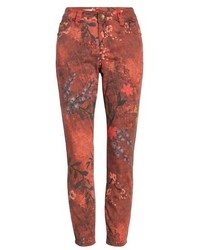 KUT from the Kloth Connie Print Skinny Ankle Jeans