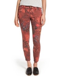 KUT from the Kloth Connie Print Skinny Ankle Jeans