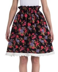 MSGM Floral Printed Skirt