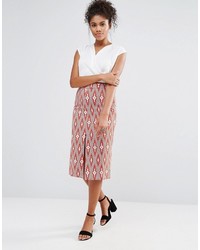 Glamorous Print Midi Skirt