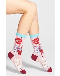 Blue Q Screwing Up Socks Pink Red One Size