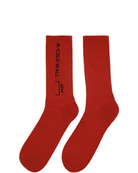 A-Cold-Wall* Red Core Design Socks
