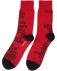 Sacai Red Eric Haze Edition Massage Socks