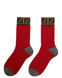 Fendi Red Forever Socks