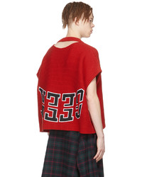 Hood by Air Red Wool Vest