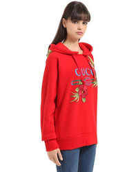 Gucci Embroidered Printed Cotton Sweatshirt