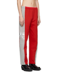 VTMNTS Red Gray Extreme System Lounge Pants