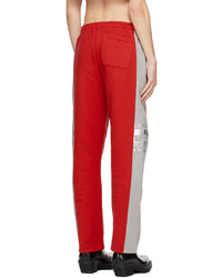 VTMNTS Red Gray Extreme System Lounge Pants