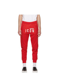 DSQUARED2 Red Icon Lounge Pants