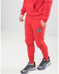 Hype Skinny Logo Joggers In Red
