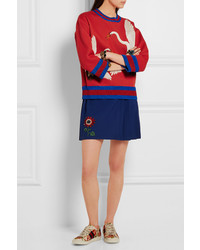 Gucci for NET-A-PORTE Printed Bonded Cotton Jersey Sweatshirt