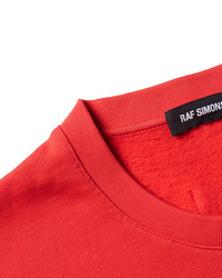Raf Simons Printed Fleece Back Cotton Jersey Sweatshirt
