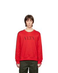 Valentino Red And Black Vltn Sweatshirt