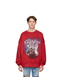 Amiri Red City Dragon Sweatshirt