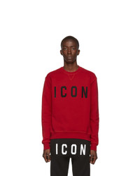 DSQUARED2 Red Cool Fit Sweatshirt