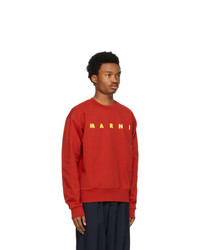 Marni Red Logo Sweatshirt